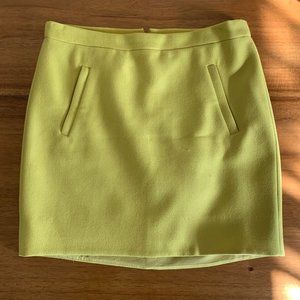 J.Crew Yellow Wool Skirt